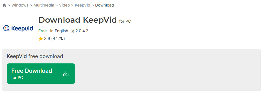 KeepVid app 